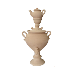 تصویر کد ۱۳۰ سماور با قوری سایز ۲ سفال